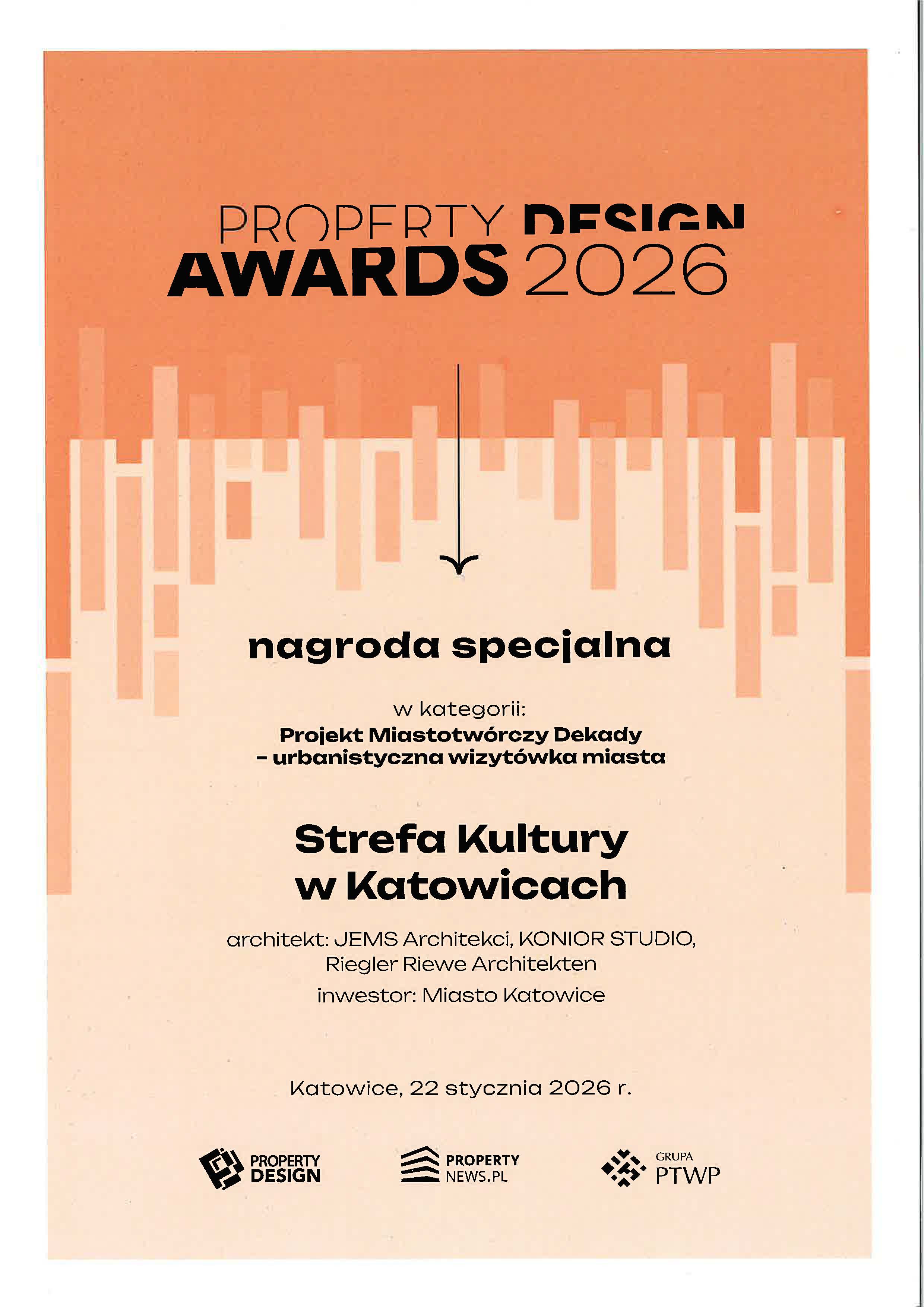 preis property design award 2026 katowice